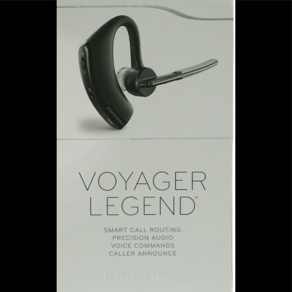 Plantronics - Voyager Legend Bluetooth Headset - Silver/Black